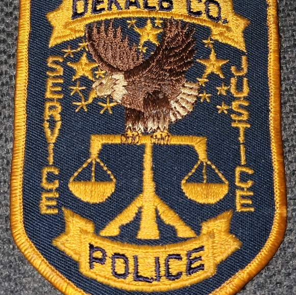Dekalb County Police (Georgia) Uniform Take-Off Shoulder Patch from the 1980's - Picture 2 of 6